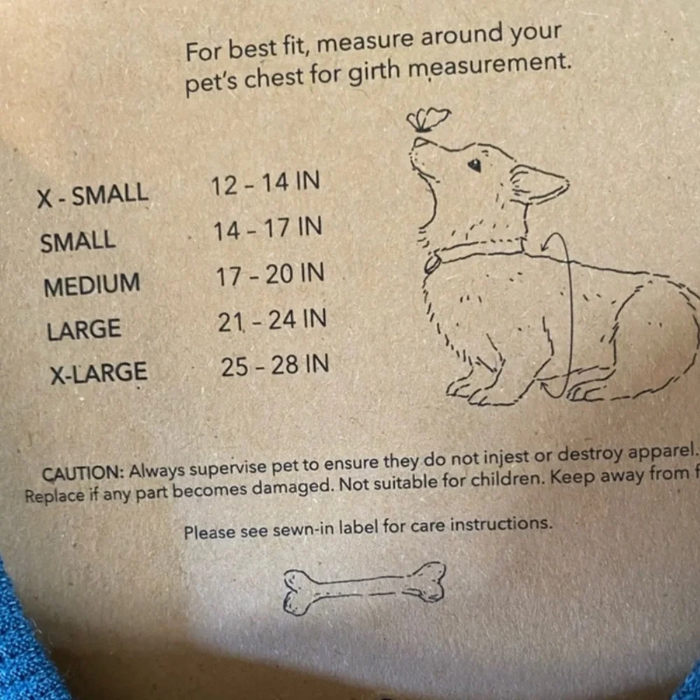 Rae Dunn-“THANKFUL FOR TREATS” Dog hoodie SMALL